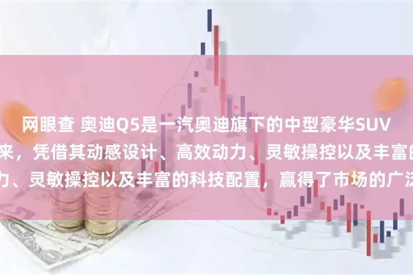 网眼查 奥迪Q5是一汽奥迪旗下的中型豪华SUV,自2007年首次亮相以来,凭借其动感设计、高效动力、灵敏操控以及丰富的科技配置,赢得了市场的广泛认可