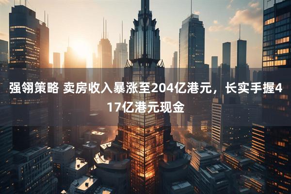 强翎策略 卖房收入暴涨至204亿港元，长实手握417亿港元现金